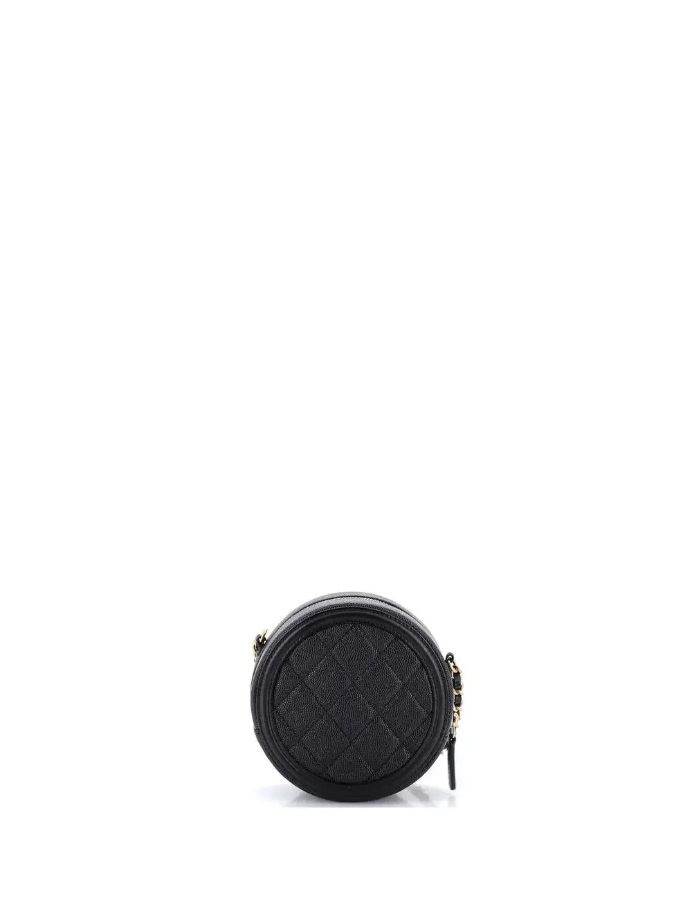 Chanel Filigree Round Clutch With Chain #281991C32B